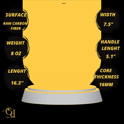 16MM GRAVITY CARBON FIBER GRIP PADDLE