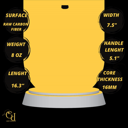 16MM TRANSPARENT CARBON FIBER GRIP PADDLE