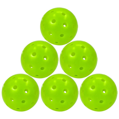 Juciao Competition Ball 40 Hole Outdoor Pickleball Balls Lime Green Pickleballs High Bounce True Flight, Durable
