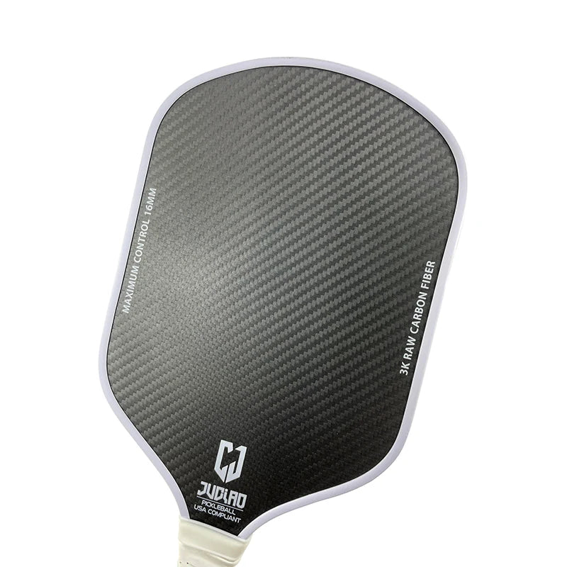 3K Raw Carbon Surface with High Grit & Spin USAPA Compliant with 16MM Polypropylene Honeycomb Core Lightweight Pickleball Paddle