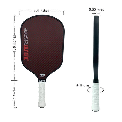 Kevlar T700 Raw Carbon Pickleball Paddle with High Grit & Spin Surface 16MM Pickleball Racket